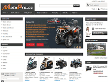 Tablet Screenshot of motopro.cz