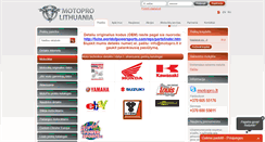 Desktop Screenshot of motopro.lt
