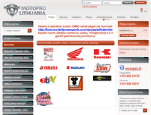 Tablet Screenshot of motopro.lt